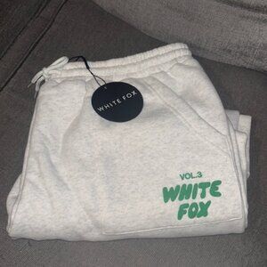 White Fox Boutique Offstage Sweatpants Glacier Grey XXL NEW